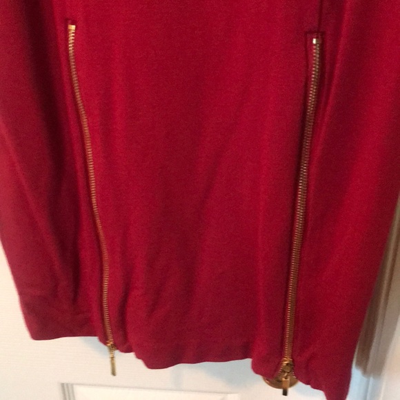 Red zipper themed dress - Picture 2 of 3